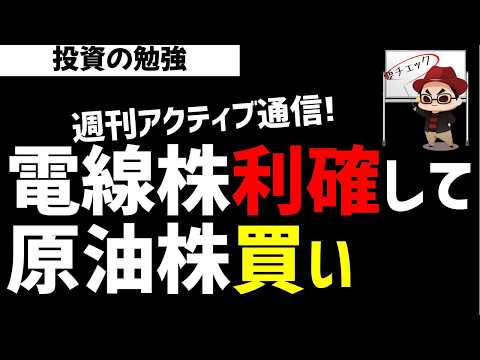 【週刊アクティブ】某ファンドは電線株を売って原油株を仕込む！ズボラ株投資 サムネイル