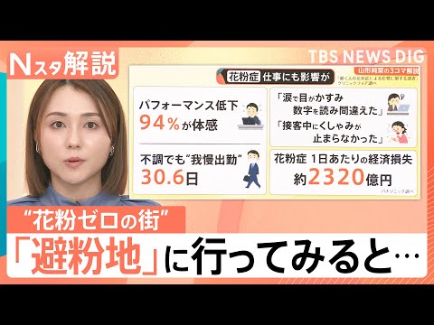 経済損失は「1日2000億円以上」！？花粉シーズン本格化　症状緩和のケースも？“スギ花粉ゼロ”の避粉地とは【Nスタ解説… サムネイル