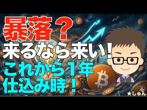 ビットコイン（BTC)！暴落？〜来るなら来い！これから1年仕込み時？