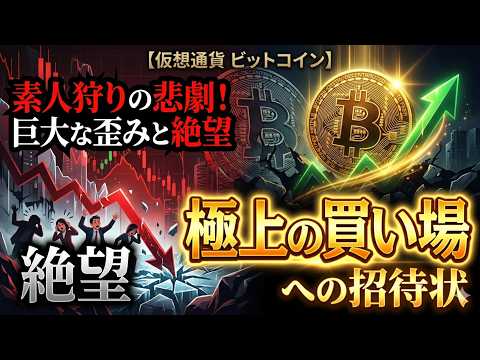 【仮想通貨 ビットコイン】素人狩りの悲劇！巨大な歪みが生み出す絶望と極上の買い場への招待状（朝活2172）