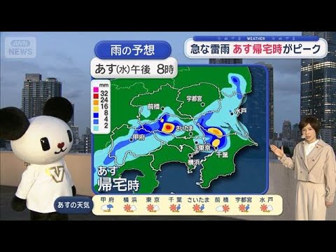 【関東の天気】関東46地点で夏日　初夏の陽気　急な雷雨　あす帰宅時がピーク【スーパーJチャンネル】(2026年5月12… サムネイル