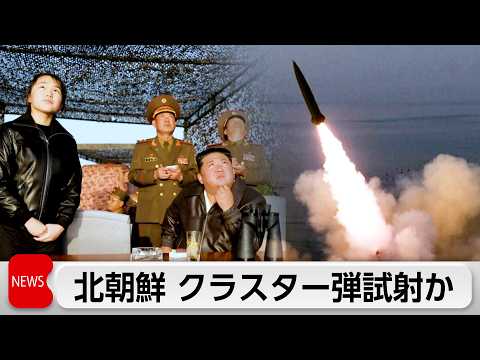 北朝鮮クラスター弾の発射訓練実施　金正恩総書記視察 サムネイル
