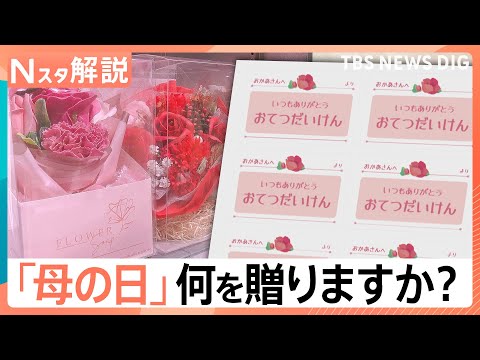 母の日ギフトは「カーネーション」より「あじさい」？“絶対失敗できない” 「義母」が検索7位に【Nスタ解説】｜TBS N… サムネイル
