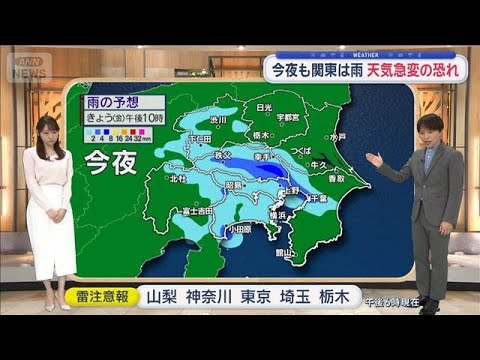 【関東の天気】あさって天気回復　お花見日和【スーパーJチャンネル】(2026年3月27日)