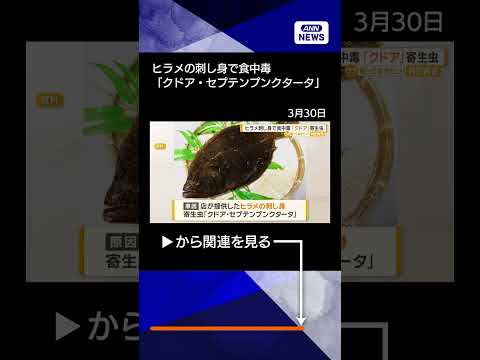 【クドア・セプテンプンクタータ】ヒラメの刺し身で食中毒、13人が嘔吐などの症状　寄生虫クドアが原因　島根・浜田市【知っ…