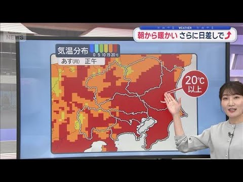 【関東の天気】雨上がり 季節先取りの暖かさ　雨にも負けずお花見チャンスも！【スーパーJチャンネル】(2026年4月5日) サムネイル