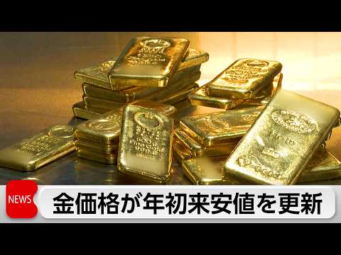 国内の金価格　1グラム当たり2万3262円で今年最安値更新　アメリカの利上げ観測強まり サムネイル
