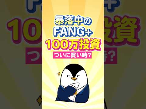 【－20％暴落】FANG+に100万投資！ついに買い時か？