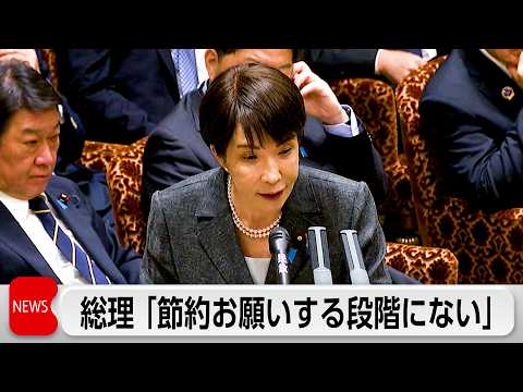高市総理 節電要請「踏み込んだ節約をお願いする段階にない」 サムネイル