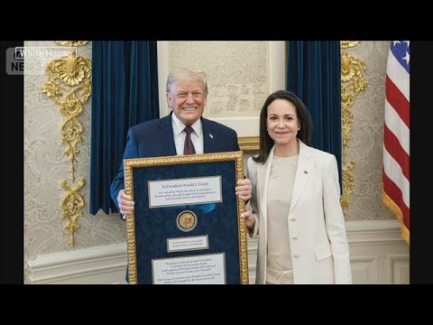 ノーベル平和賞メダルを“贈呈”マチャド氏がトランプ大統領と会談【報道ステーション】(2026年1月16日) サムネイル