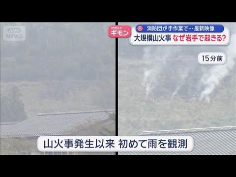 “大規模山火事”なぜ岩手で起きる？　消防団が手作業で…最新映像【スーパーJチャンネル】(2026年4月27日) サムネイル
