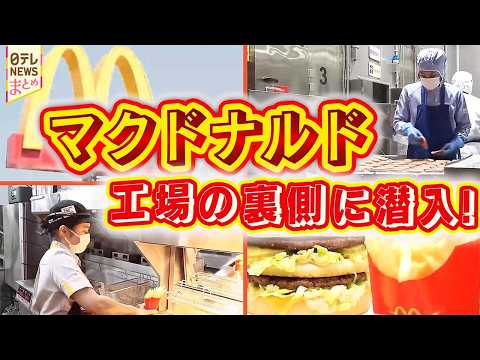 【工場潜入】 立ち入り禁止のその先へ！ハンバーガー作りを支えるプロの技！/  人気冷凍ギョーザの工場を大公開！製造を支… サムネイル