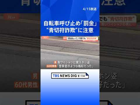 千葉でも「青切符」詐欺　「警察官のような格好だった」60代男性が2人組の男に3000円だまし取られる　千葉市若葉区の交… サムネイル
