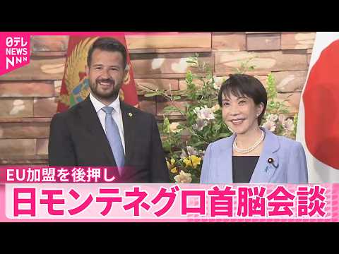 【日モンテネグロ首脳会談】「価値や原則を共有する重要なパートナー｣ EU加盟を後押しする考え伝える サムネイル