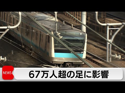 山手線と京浜東北線が運転再開　遅れ残り混乱続く　約67万3000人に影響 サムネイル