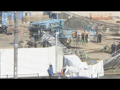 マンション建設現場で大型クレーン転倒　作業員が足挟まれ重症　滋賀・大津市【知っておきたい！】【グッド！モーニング】(2… サムネイル