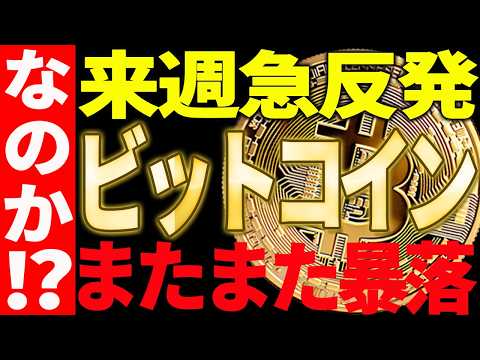 ビットコイン来週急反発⁉それともまた暴落⁉プロの今後の見解は○○です！【仮想通貨】 サムネイル