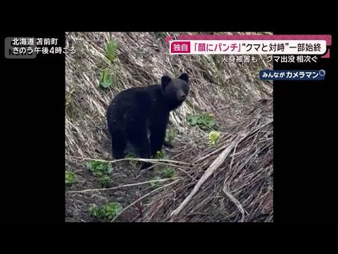 【独自】証言“クマと対峙”で「顔パンチ」も “春街グマ”多数…人身被害も相次ぐ(2026年4月26日) サムネイル