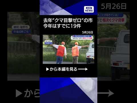 【ニュース】“去年ゼロ”の市で相次ぐクマ目撃　「今までなかったことが起きている」shorts サムネイル