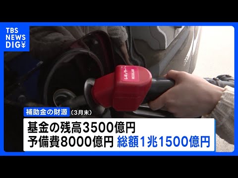 ガソリン補助残高1兆1500億円 補助額は過去最高の49.8円に｜TBS NEWS DIG