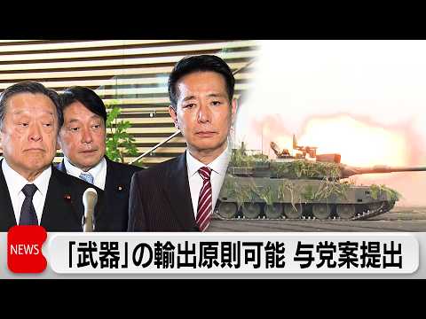 殺傷兵器の輸出を原則容認  与党が「5類型」撤廃案を政府提出 サムネイル