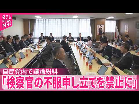 【再審制度の改正案を巡り】自民党内で異論相次ぐ  再審開始決定への検察官の不服申し立てを禁止しない内容に サムネイル