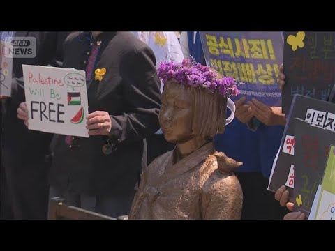 ソウル・日本大使館前の「少女像」バリケード6年ぶり撤去　対立の沈静化で(2026年5月6日) サムネイル