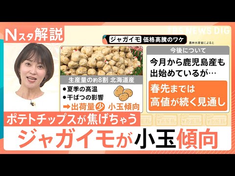 ジャガイモが小玉化…ポテトチップスは“焦げ”の危機？企業が挑む10年にわたる「暑さに強い品種作り」【Nスタ解説】｜TB… サムネイル