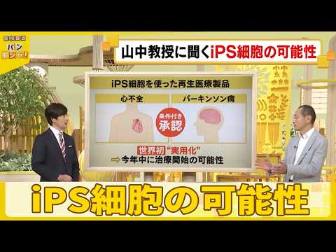 【iPS細胞】山中教授に聞く「iPS細胞」の可能性…“人工血液”さらなる治療開発へ『バンキシャ！』