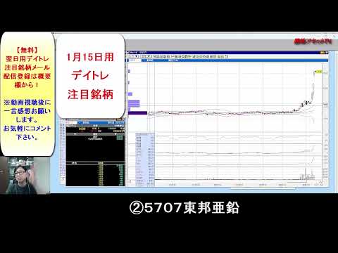 【見逃し厳禁】1月16日の超有望株はコレ！！勝株アセットのデイトレ テクニック サムネイル