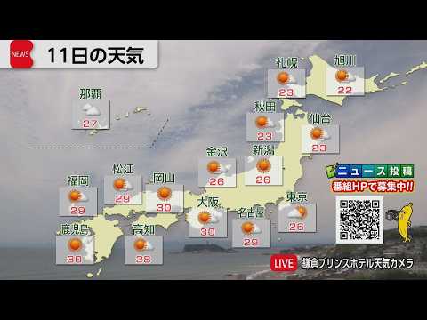 6月11日の天気 サムネイル