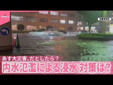 “内水氾濫”による浸水…対策は？【あす大災害、だとしたら？】 サムネイル