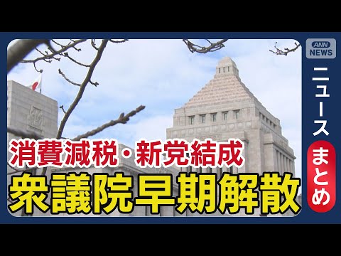 【戦後最短の決戦】きょう衆院解散　27日公示 2月8日投開票　各党の主張は【最新ニュースまとめ】(2026年1月20日… サムネイル