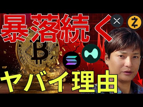 仮想通貨まだまだ暴落する「ガチでヤバイ理由」…大底価格がショックすぎる【ビットコイン・アルトコイン】 サムネイル