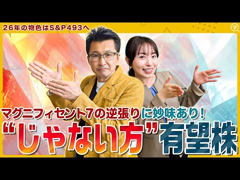 【2026年 S&P500は過去9年間で最低に⁉】マグニフィセント7の逆張りに投資妙味/AI・ハイテク株以外に有望株が… サムネイル