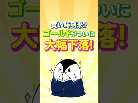 【買い時到来？】ゴールドがついに大幅下落！僕はこう投資します