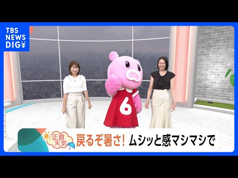【6月10日 関東の天気】戻るぞ暑さ！ムシッと感マシマシで｜TBS NEWS DIG