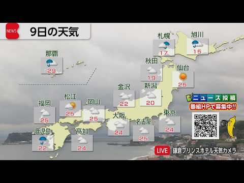 6月9日の天気 サムネイル