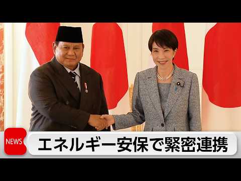 日インドネシア首脳会談 エネルギー安全保障分野で緊密に連携していくこと確認