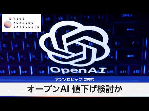 オープンAI 値下げ検討か アンソロピックに対抗【モーサテ】 サムネイル